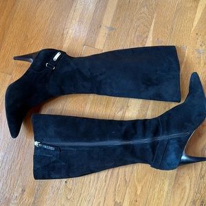 Calvin Klein black suede boots